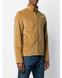 beige Wildleder Bomberjacke von Salle Privée