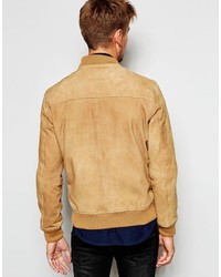 beige Wildleder Bomberjacke von Pepe Jeans