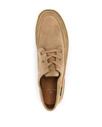 beige Wildleder Bootsschuhe von PS Paul Smith