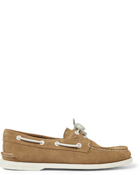 beige Wildleder Bootsschuhe von Sperry