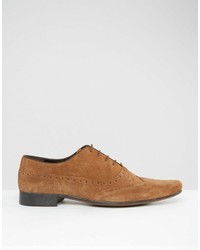 beige Wildleder Brogues von Asos