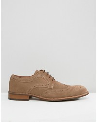 beige Wildleder Brogues von Dune