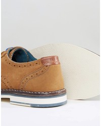 beige Wildleder Brogues von Ted Baker