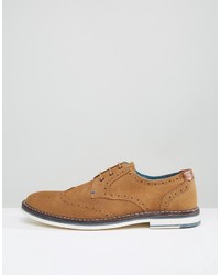 beige Wildleder Brogues von Ted Baker