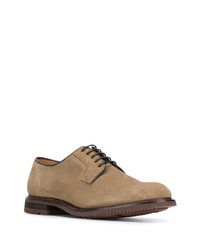 beige Wildleder Derby Schuhe von Church's