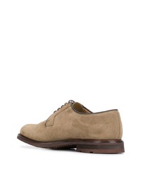 beige Wildleder Derby Schuhe von Church's