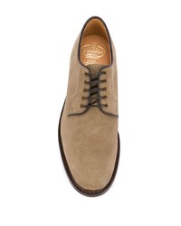 beige Wildleder Derby Schuhe von Church's