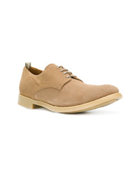 beige Wildleder Derby Schuhe von Officine Creative