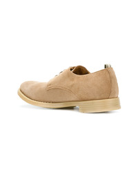 beige Wildleder Derby Schuhe von Officine Creative