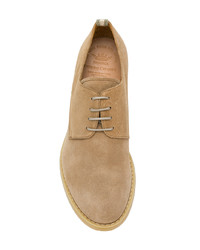 beige Wildleder Derby Schuhe von Officine Creative