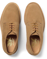 beige Wildleder Derby Schuhe von Mark McNairy