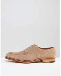 beige Wildleder Derby Schuhe von Grenson