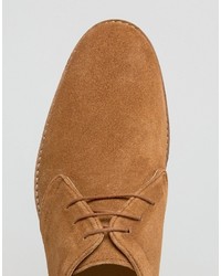 beige Wildleder Derby Schuhe von Asos