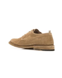 beige Wildleder Derby Schuhe von Officine Creative