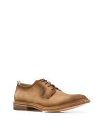 beige Wildleder Derby Schuhe von Officine Creative