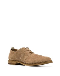 beige Wildleder Derby Schuhe von Officine Creative