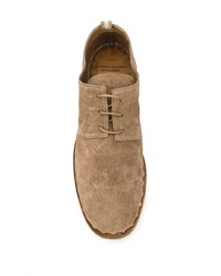 beige Wildleder Derby Schuhe von Officine Creative