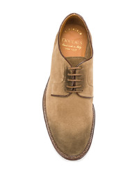 beige Wildleder Derby Schuhe von Doucal's