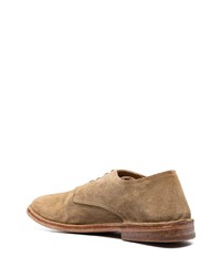 beige Wildleder Derby Schuhe von Moma