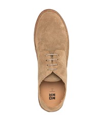 beige Wildleder Derby Schuhe von Moma