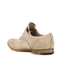 beige Wildleder Derby Schuhe von Premiata