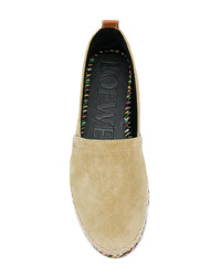 beige Wildleder Espadrilles von Loewe