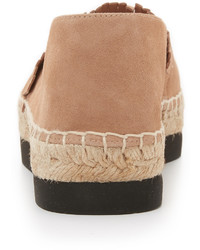 beige Wildleder Espadrilles von Paloma Barceló