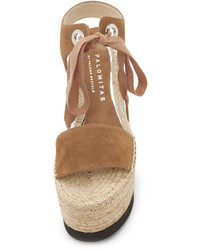 beige Wildleder Espadrilles von Paloma Barceló