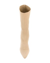 beige Wildleder mittelalte Stiefel von Yeezy