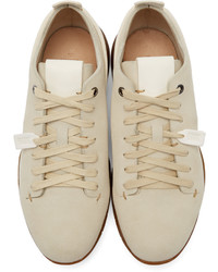 beige Wildleder niedrige Sneakers von Feit