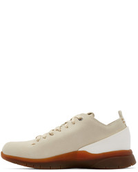 beige Wildleder niedrige Sneakers von Feit