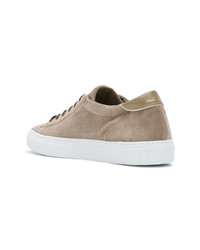 beige Wildleder niedrige Sneakers von Philippe Model