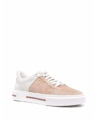 beige Wildleder niedrige Sneakers von Eleventy