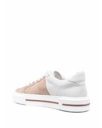 beige Wildleder niedrige Sneakers von Eleventy