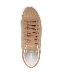 beige Wildleder niedrige Sneakers von Hide&Jack