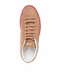 beige Wildleder niedrige Sneakers von Hide&Jack