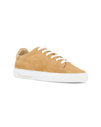 beige Wildleder niedrige Sneakers von Billionaire