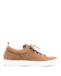 beige Wildleder niedrige Sneakers von DUKE & DEXTE