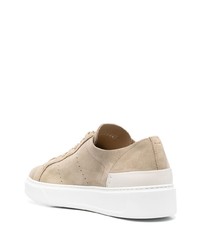 beige Wildleder niedrige Sneakers von Woolrich