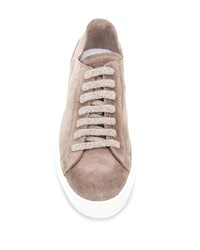 beige Wildleder niedrige Sneakers von Doucal's