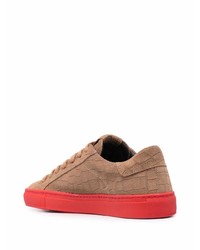 beige Wildleder niedrige Sneakers von Hide&Jack