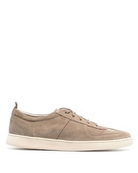 beige Wildleder niedrige Sneakers von Henderson Baracco