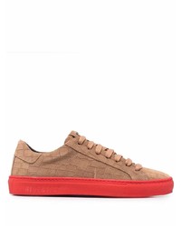 beige Wildleder niedrige Sneakers von Hide&Jack