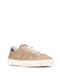 beige Wildleder niedrige Sneakers von D.A.T.E