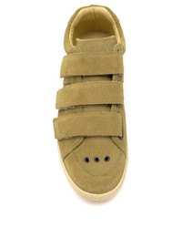 beige Wildleder niedrige Sneakers von OSKLEN