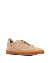 beige Wildleder niedrige Sneakers von Officine Creative