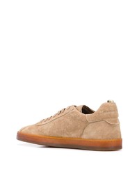 beige Wildleder niedrige Sneakers von Officine Creative