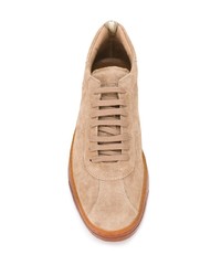 beige Wildleder niedrige Sneakers von Officine Creative