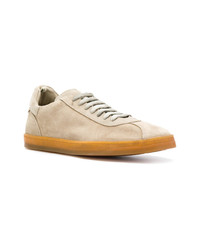 beige Wildleder niedrige Sneakers von Officine Creative