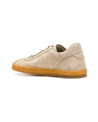 beige Wildleder niedrige Sneakers von Officine Creative